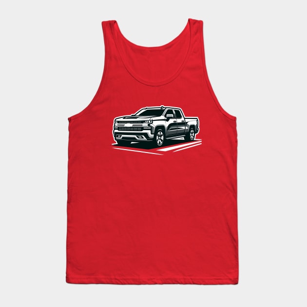 Chevrolet Silverado Tank Top by TaevasDesign